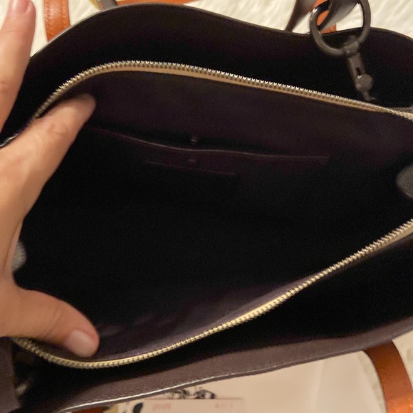 Coach 89086 Colorblock Lora Carryall Large Satchel Handbag perfect fall colors - Picture 7 of 17